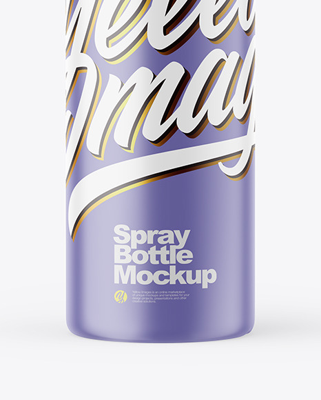 Matte Spray Bottle Mockup