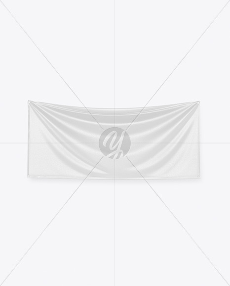 Textile Fabric Banner Mockup