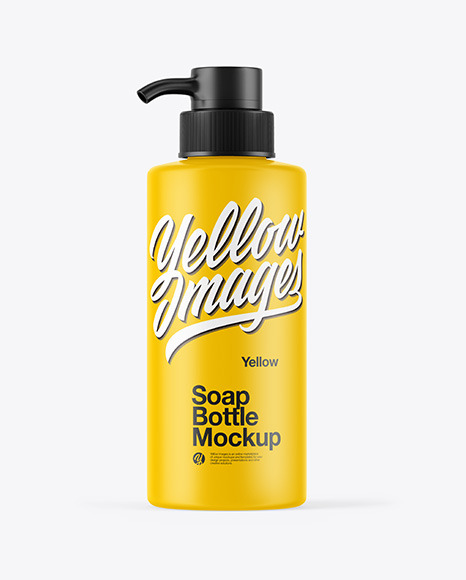 Matte Soap Bottle Mockup