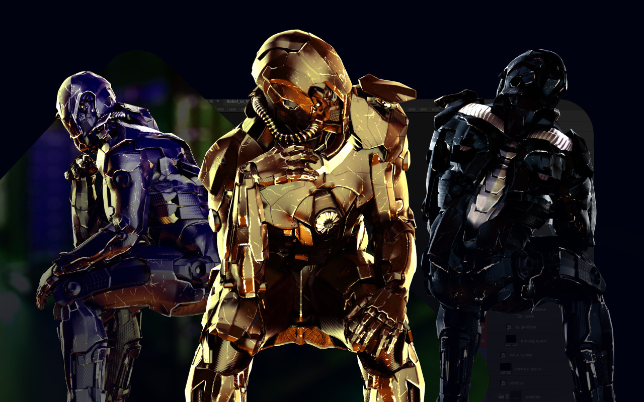3D Mockup Space Astronaut Security Robots #14 3D Mockup Space Astronaut Security Robots #14