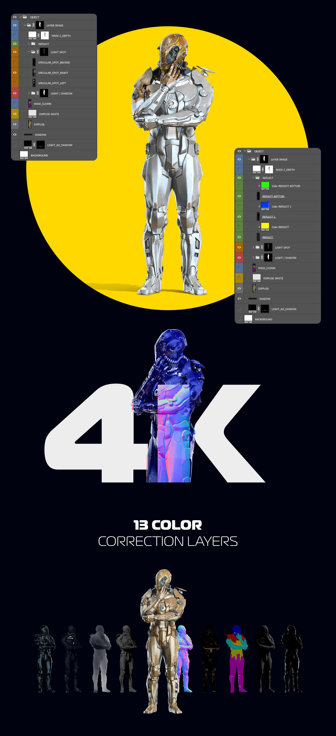 3D Mockup Space Astronaut Security Robots #15 3D Mockup Space Astronaut Security Robots #15