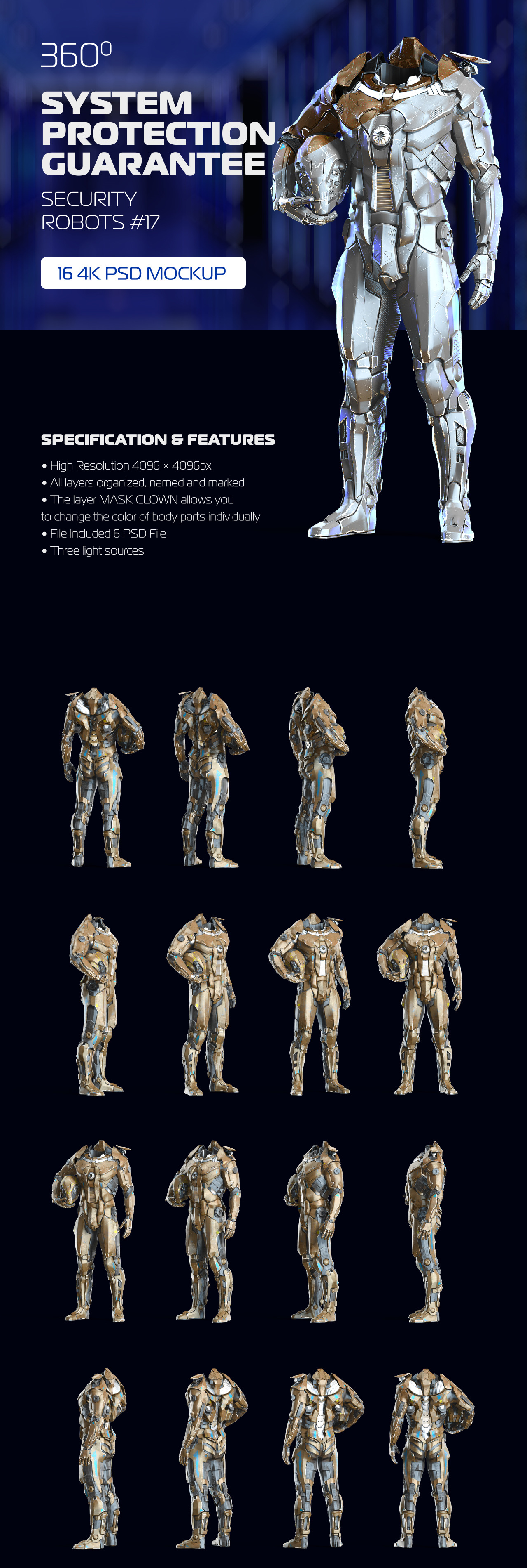 3D Mockup Space Astronaut Security Robots #17 3D Mockup Space Astronaut Security Robots #17