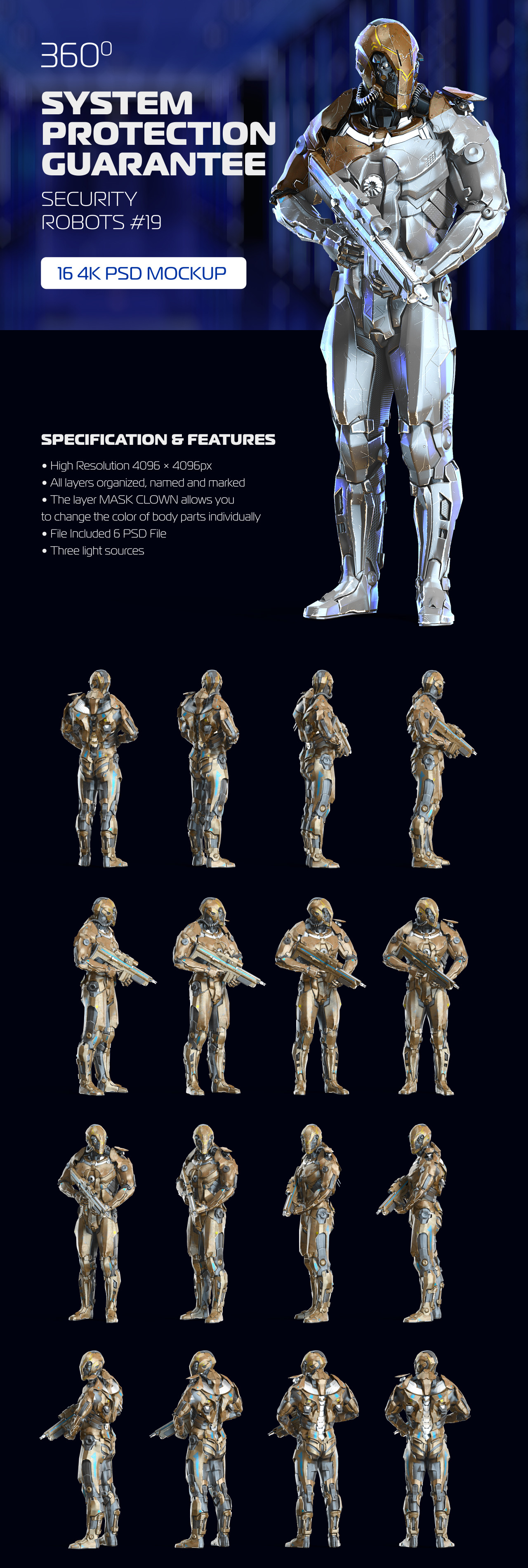 3D Mockup Space Astronaut Security Robots #19 3D Mockup Space Astronaut Security Robots #19