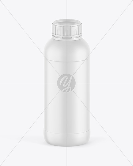 Matte Plastic Bottle Mockup