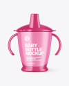 Matte Baby Bottle Mockup