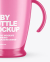 Matte Baby Bottle Mockup