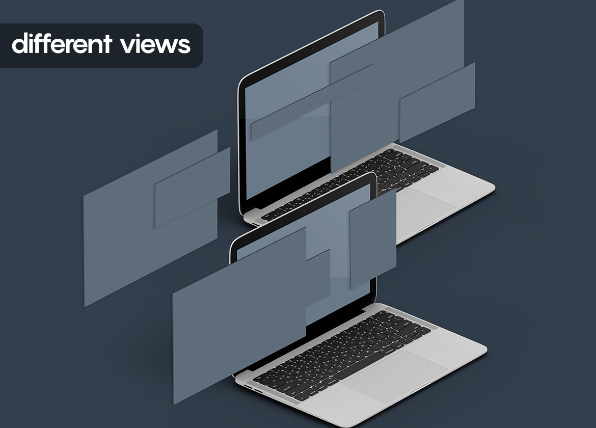 Isometric Website Mockup 3.0 Isometric Website Mockup 3.0