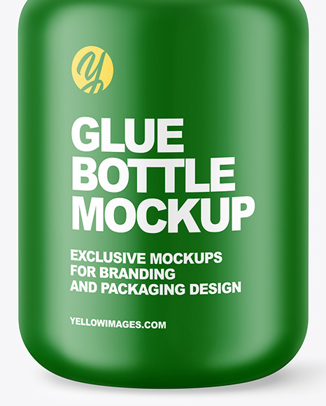 Matte Glue Bottle Mockup