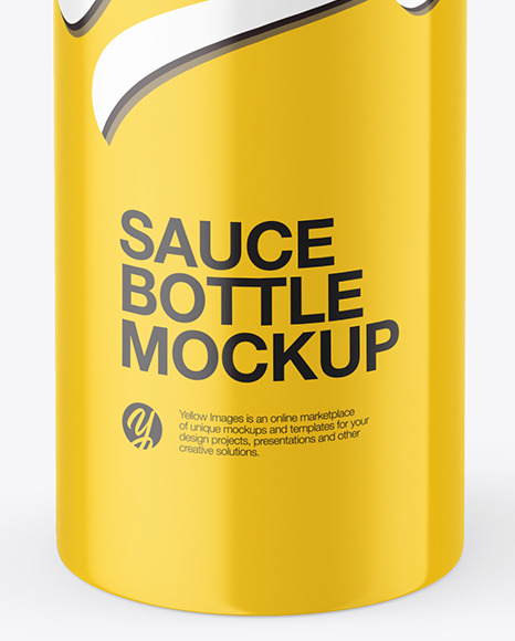 Glossy Plastic Sauce Bottle