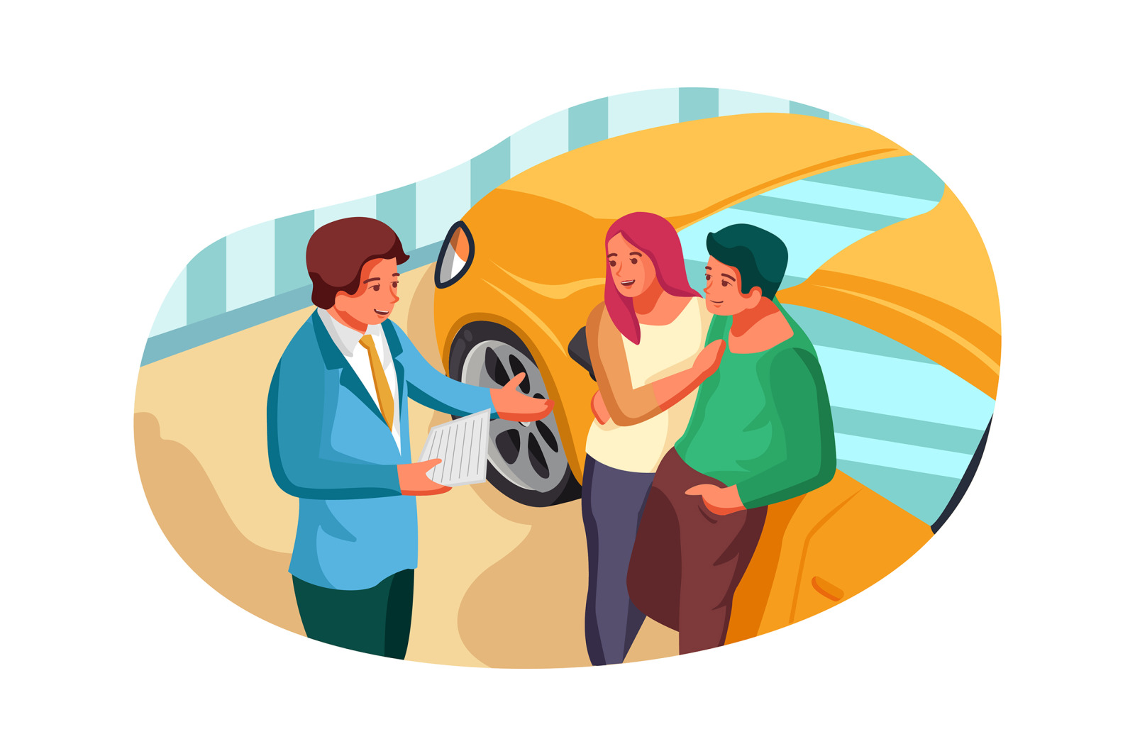 M133_Car Dealership Illustrations M133_Car Dealership Illustrations