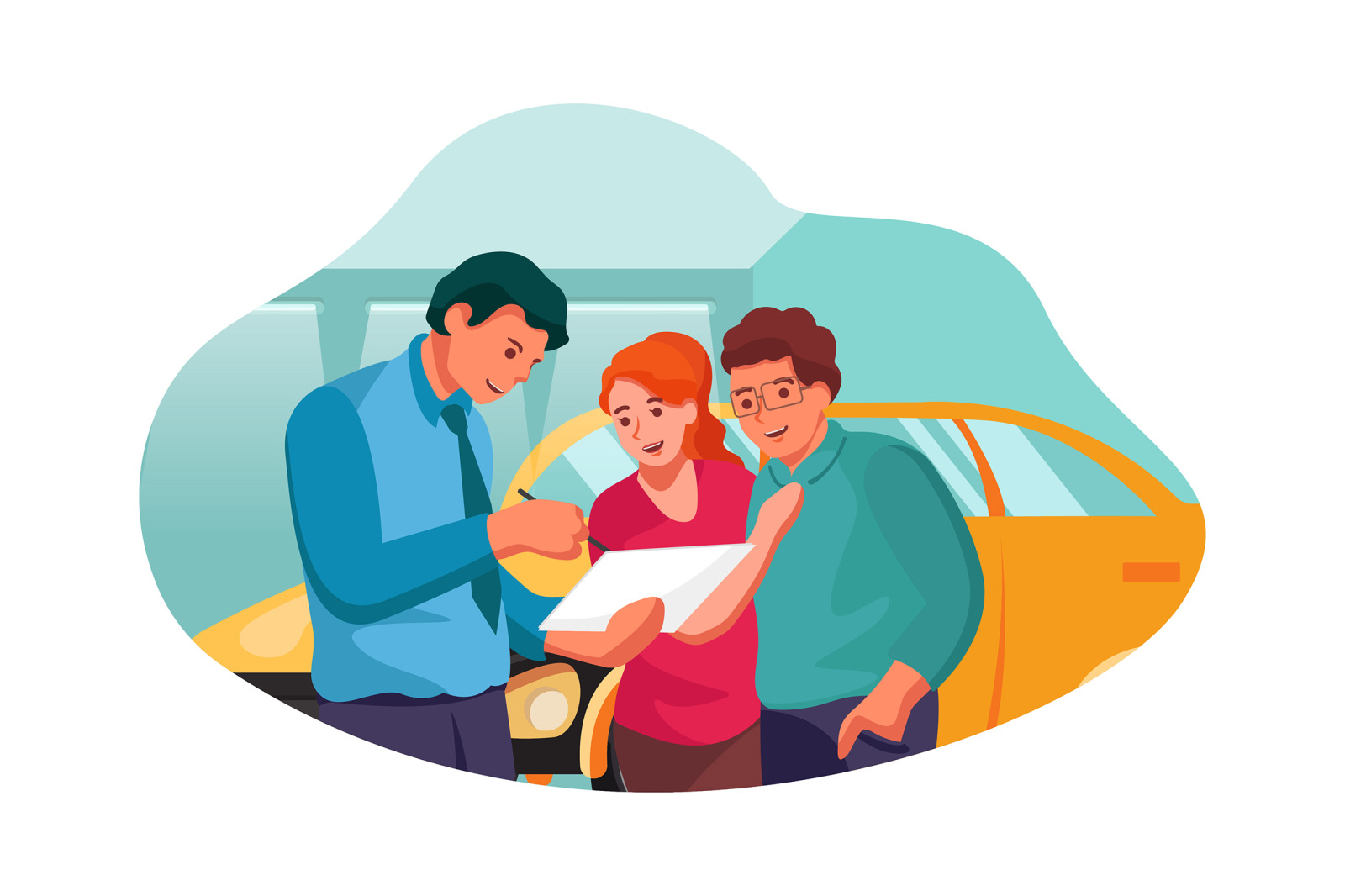 M133_Car Dealership Illustrations M133_Car Dealership Illustrations