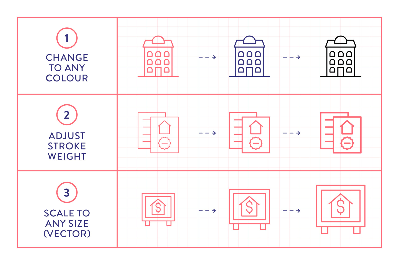 Line Icons – Real Estate
