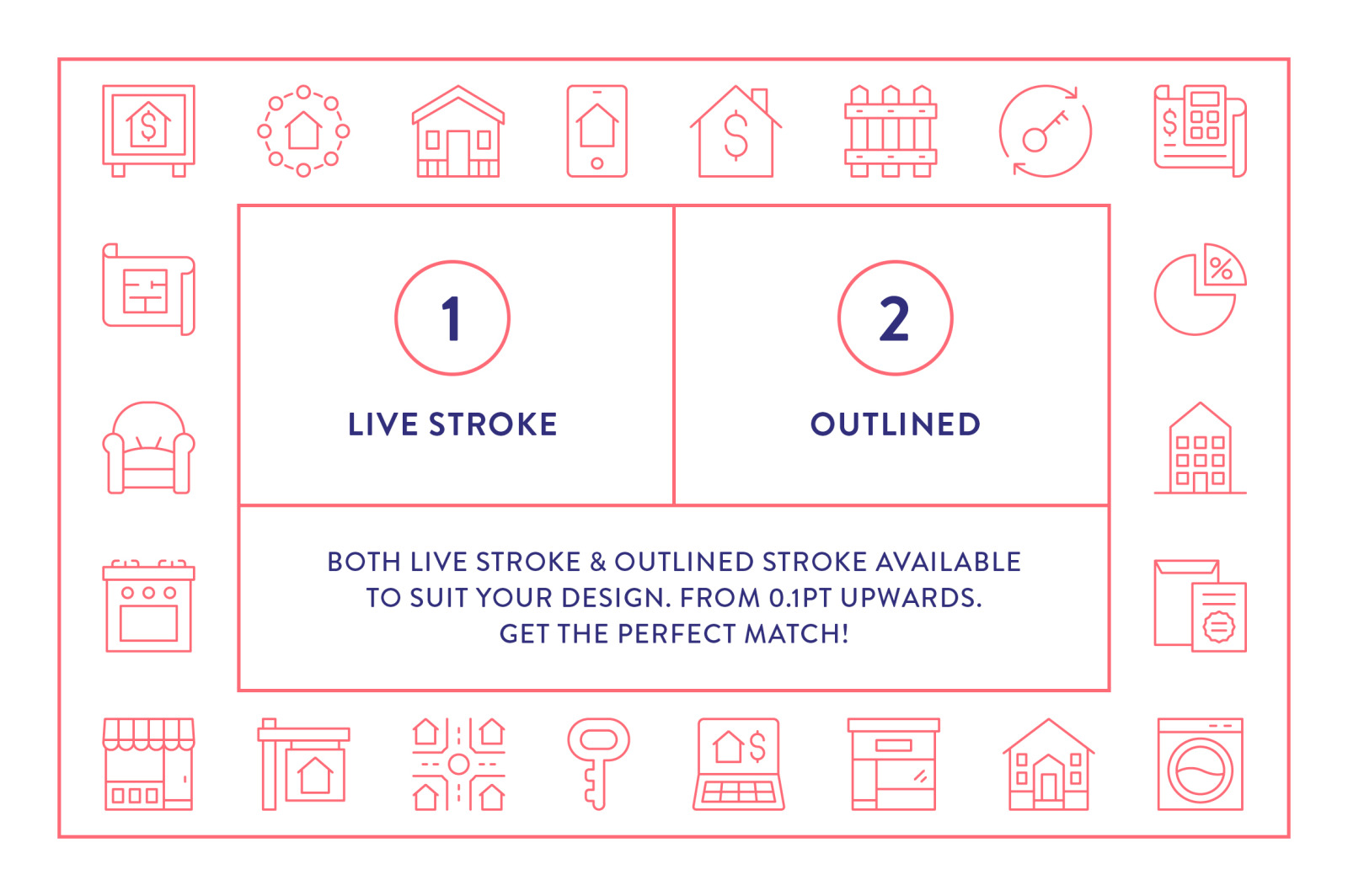 Line Icons – Real Estate