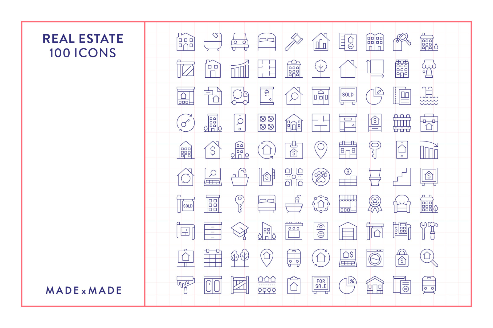 Line Icons – Real Estate