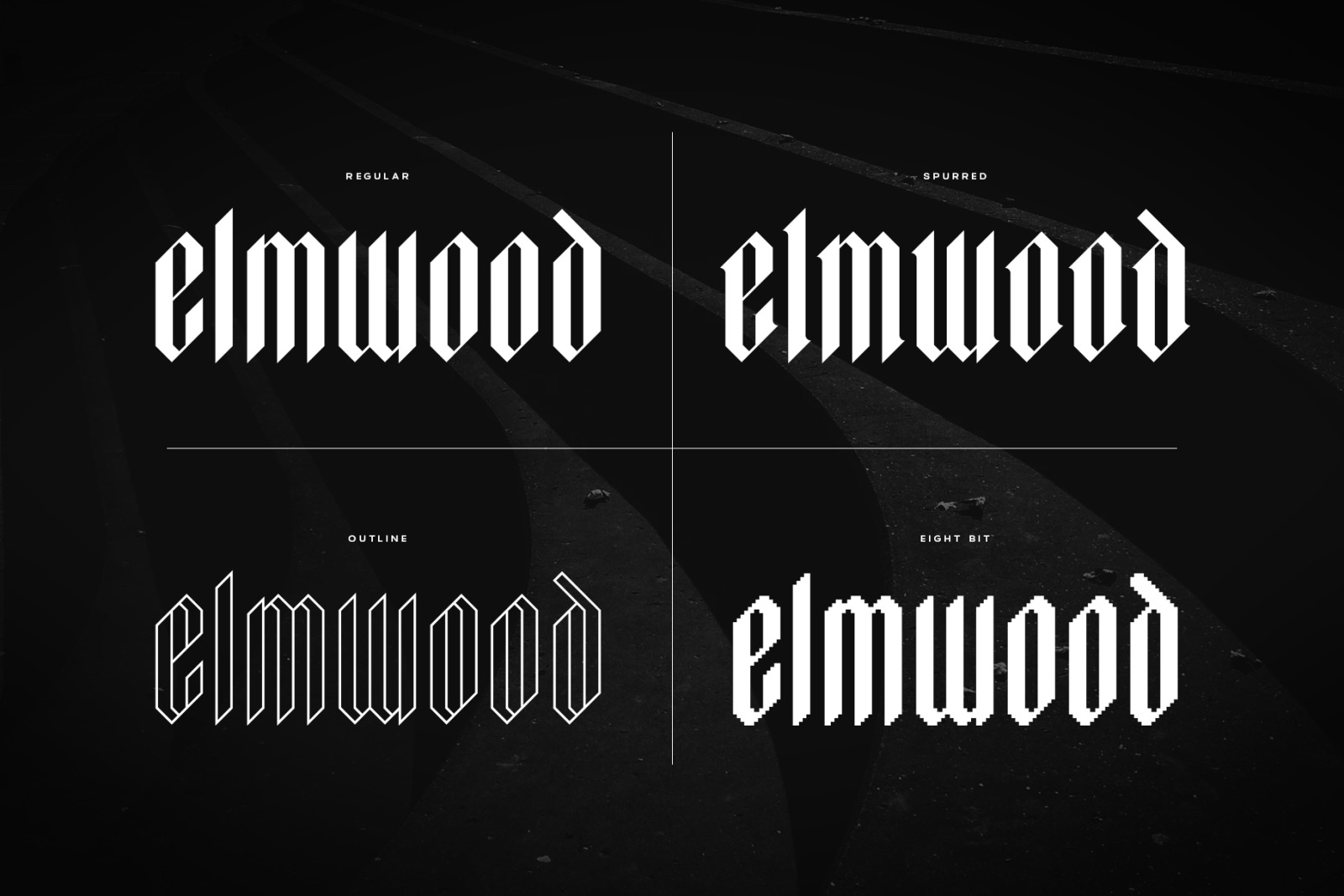 Elmwood Blackletter Display Font Elmwood Blackletter Display Font