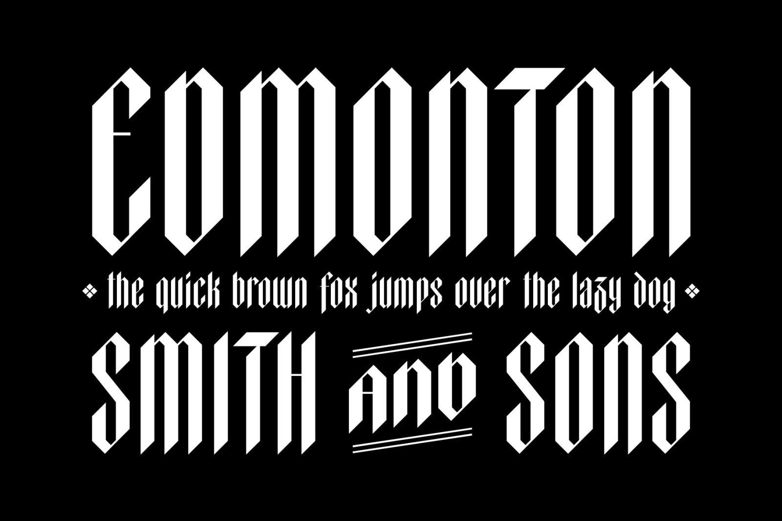 Elmwood Blackletter Display Font Elmwood Blackletter Display Font