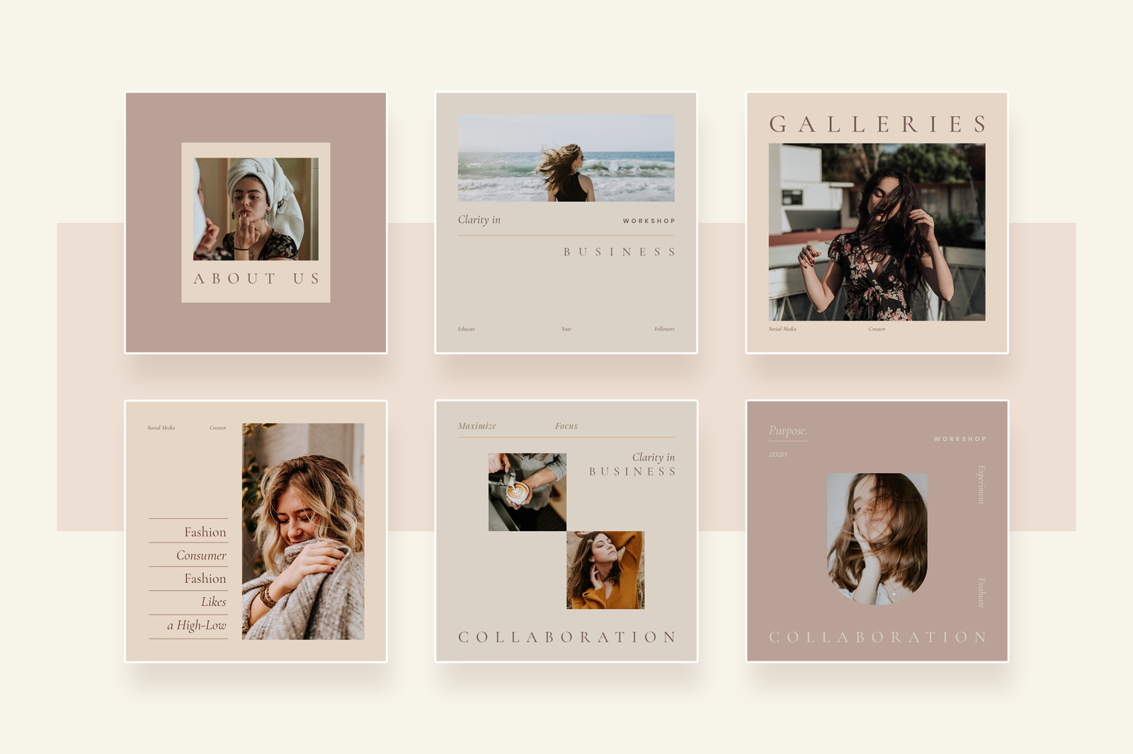 Minimalist Instagram Post & Story Template for Creator Minimalist Instagram Post & Story Template for Creator