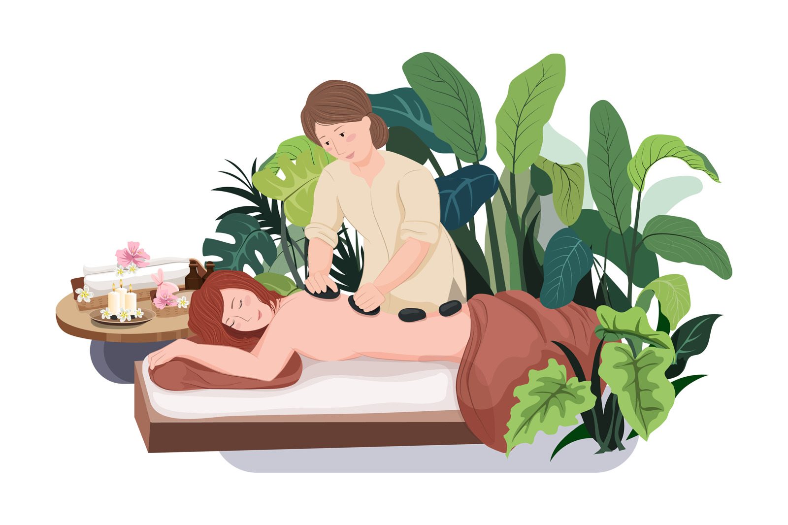 M123_Massage Service Illustrations