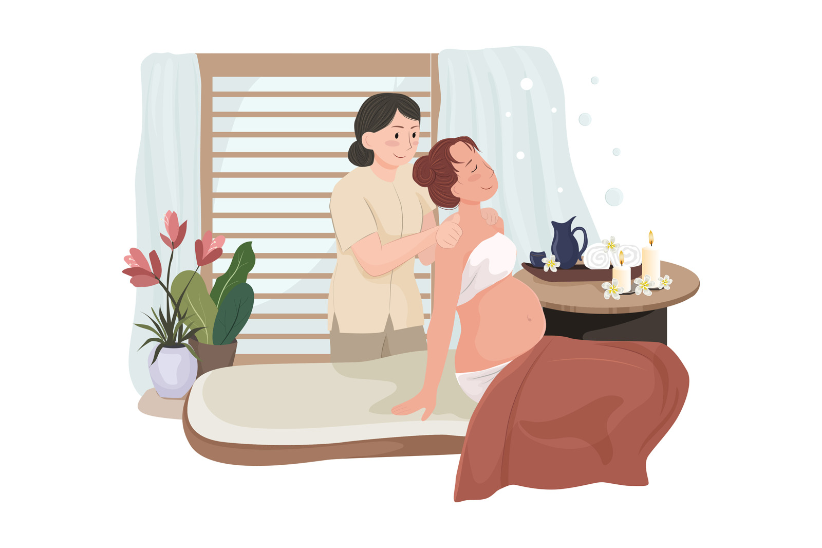 M123_Massage Service Illustrations