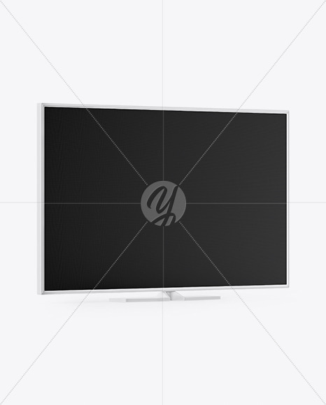 TV Mockup - Half Side View