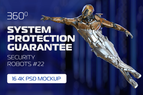 3D Mockup Security Robots #22 - Protection