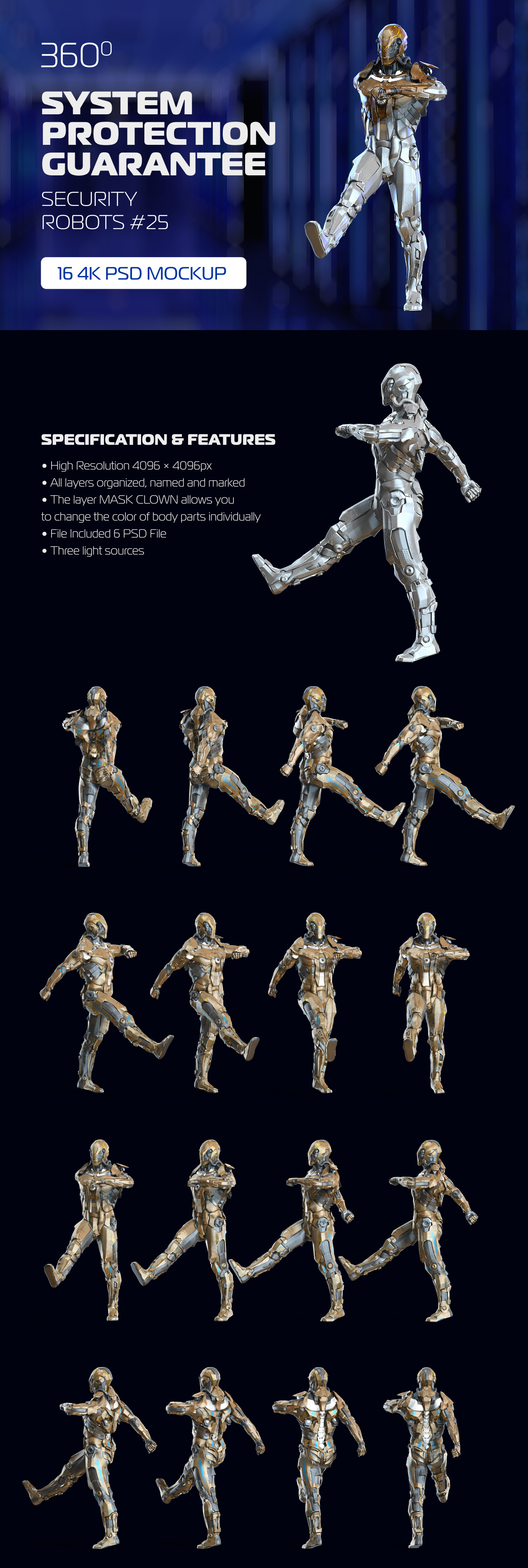 3D Mockup Security Robots #25 3D Mockup Security Robots #25