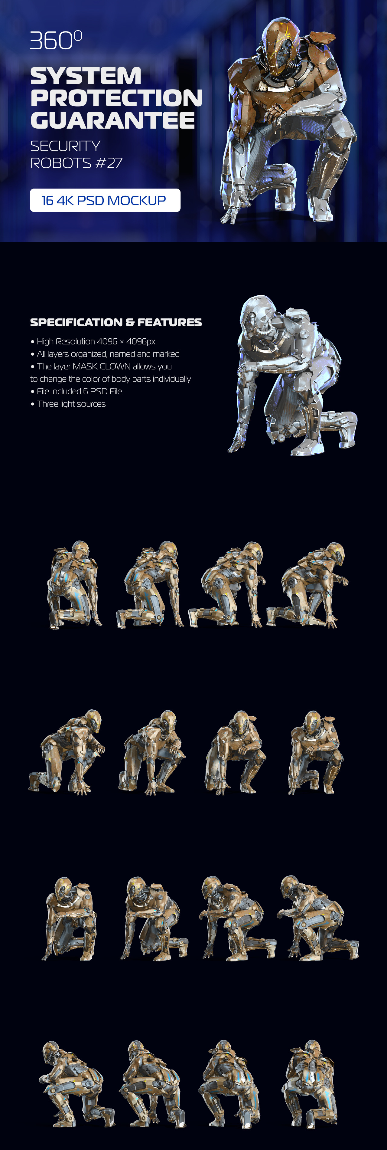 3D Mockup Security Robots #27 3D Mockup Security Robots #27