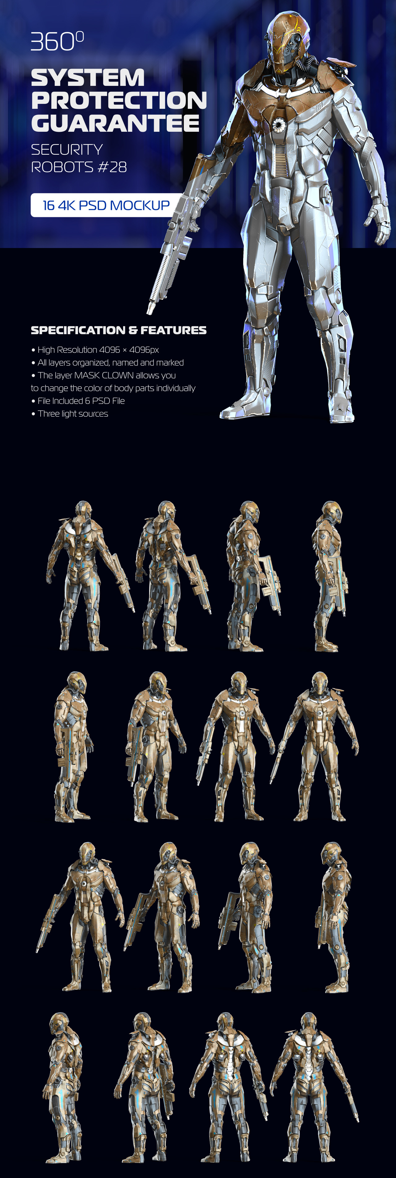3D Mockup Security Robots #28 3D Mockup Security Robots #28