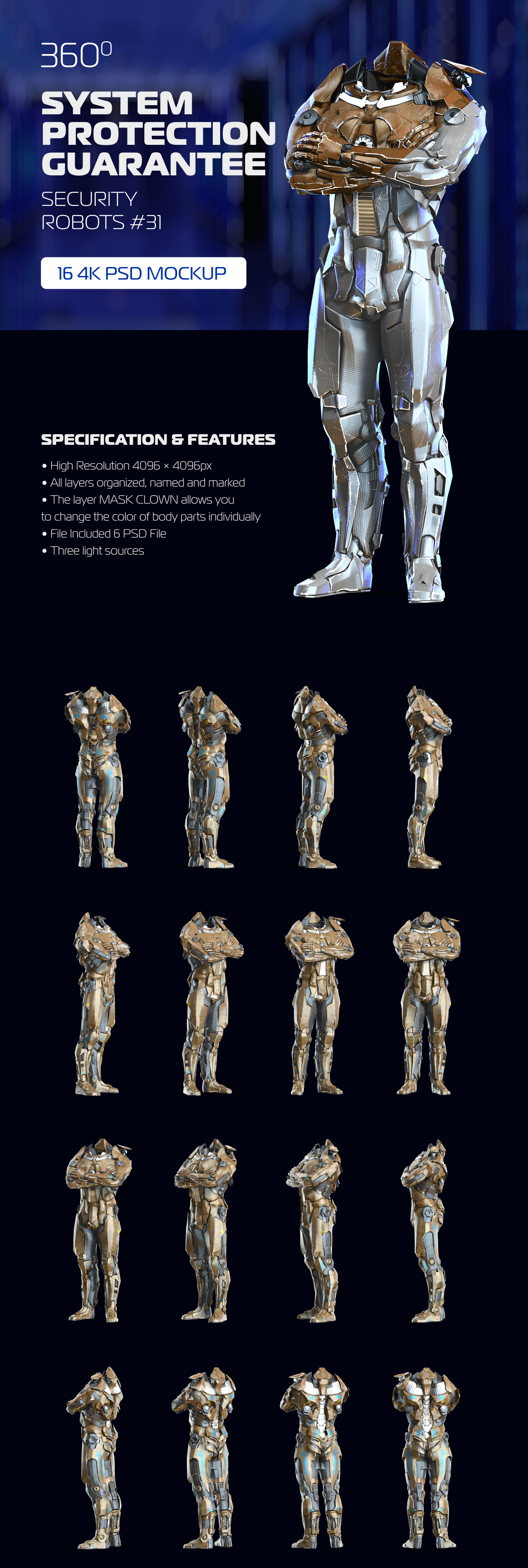 3D Mockup Security Robots #31 3D Mockup Security Robots #31