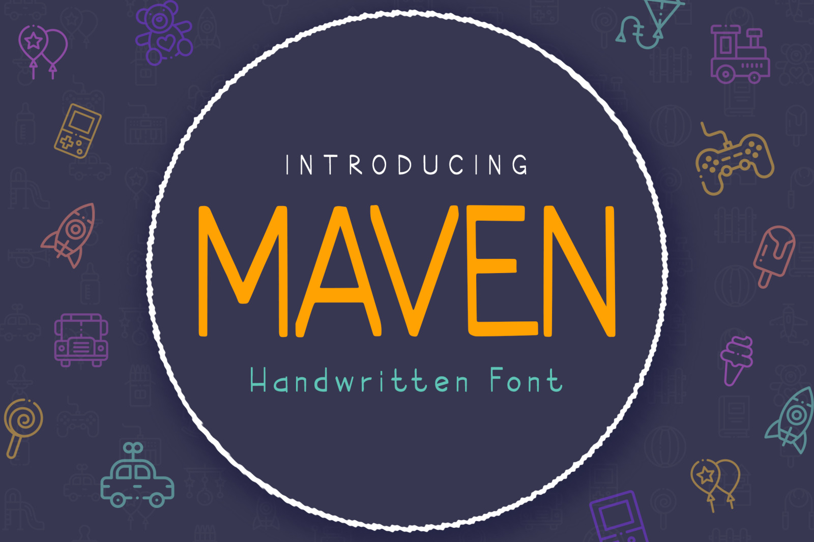 Maven Handwritten Font