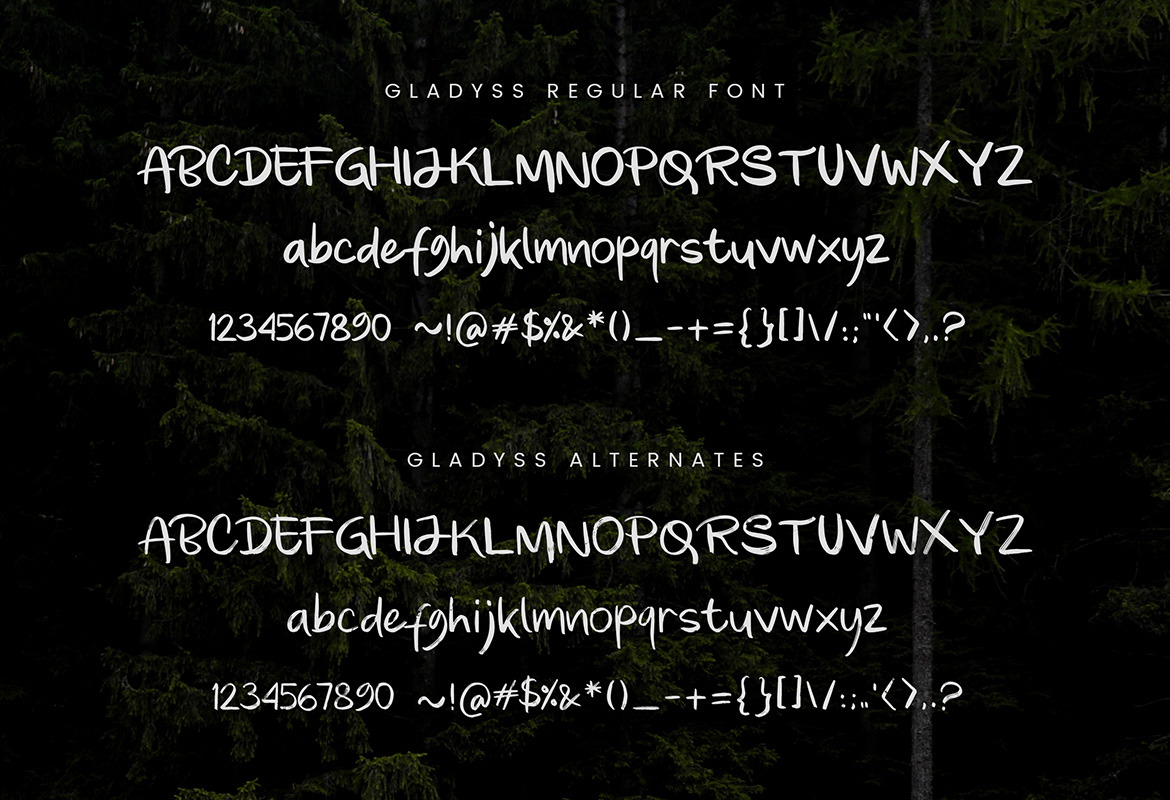 Gladyss Handwritten Font Gladyss Handwritten Font