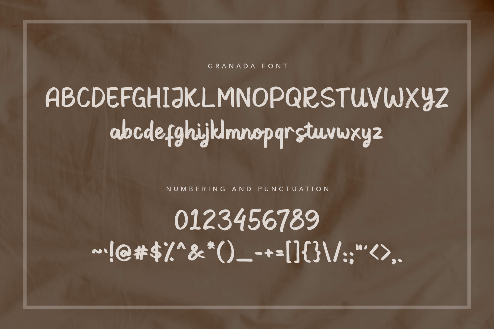 Granada Hand Brushed Font Granada Hand Brushed Font