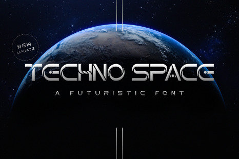 Techno Space Futuristic Font - Mars