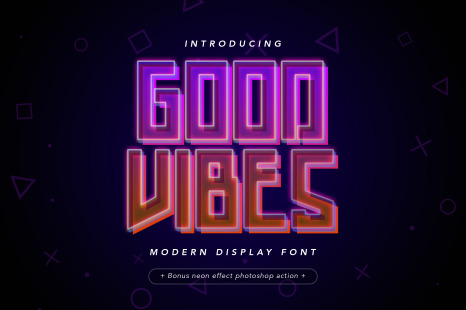 Good Vibes Modern Display Font - Fiction