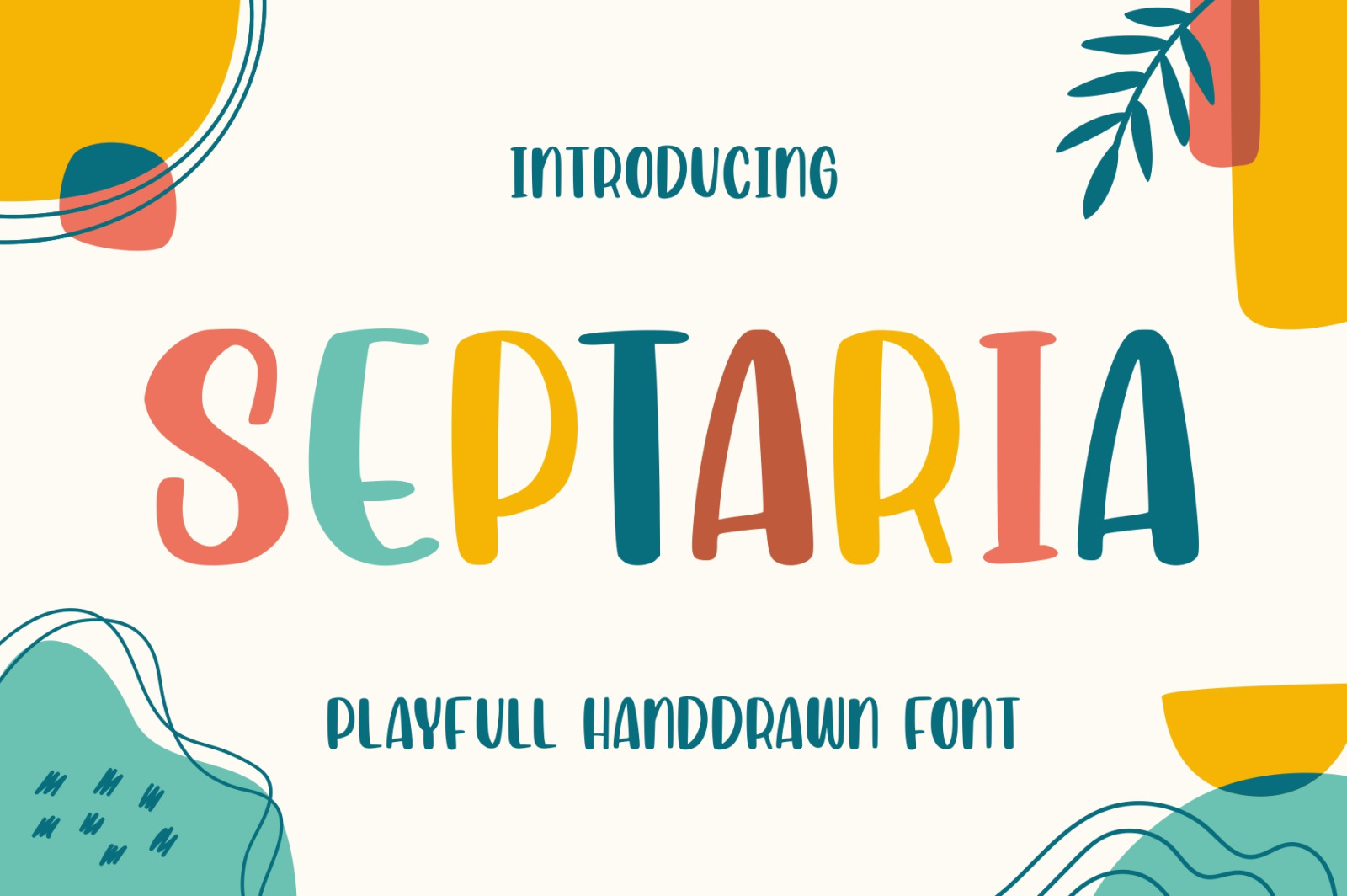 Septaria | Playfull Handdrawn Font Septaria | Playfull Handdrawn Font