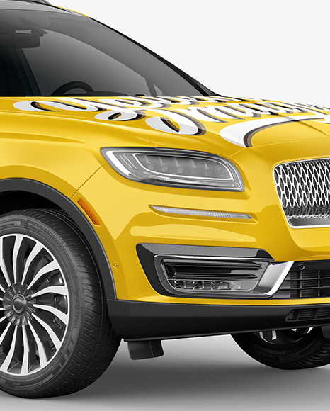 Crossover SUV Mockup – HalfSide View