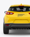 Compact Crossover SUV Mockup - Back View