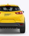 Compact Crossover SUV Mockup - Back View