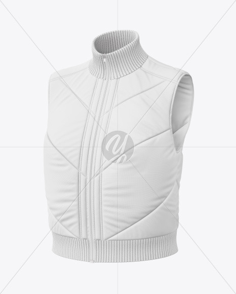 Women's Down Vest Mockup