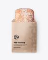 Paper Pack with Ciabatta Bread Mockup