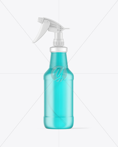 Frosted Color Liquid Spray Bottle Mockup