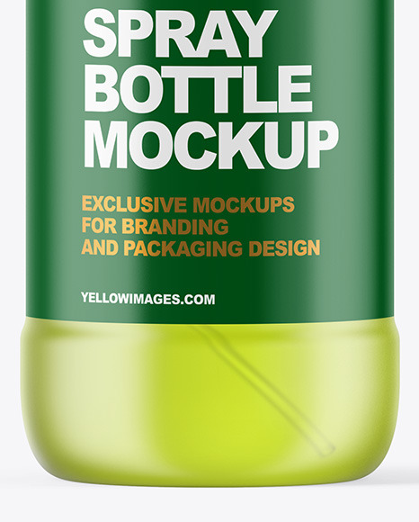 Frosted Color Liquid Spray Bottle Mockup