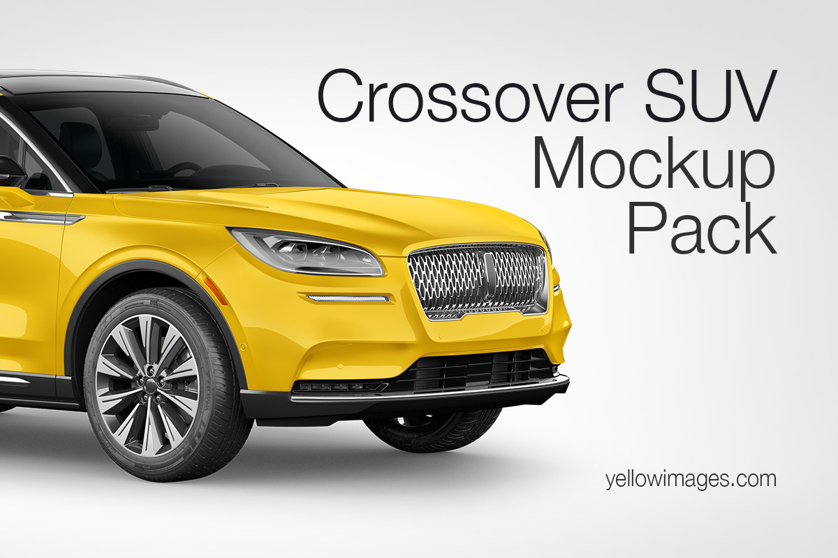 Crossover SUV Mockup Pack Crossover SUV Mockup Pack