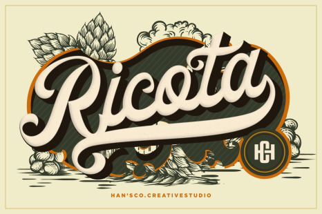 Ricota - Retro label
