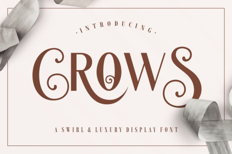 Crows Font - Display sans