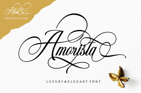 Amorista Font - Modern handwriting