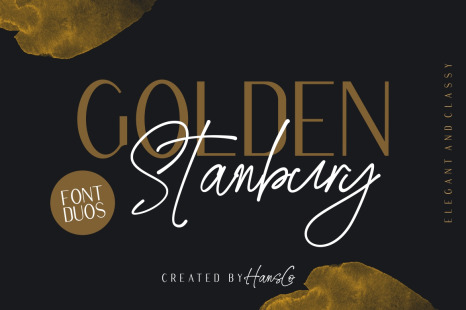 Golden Stanbury Font - Modern sans serif