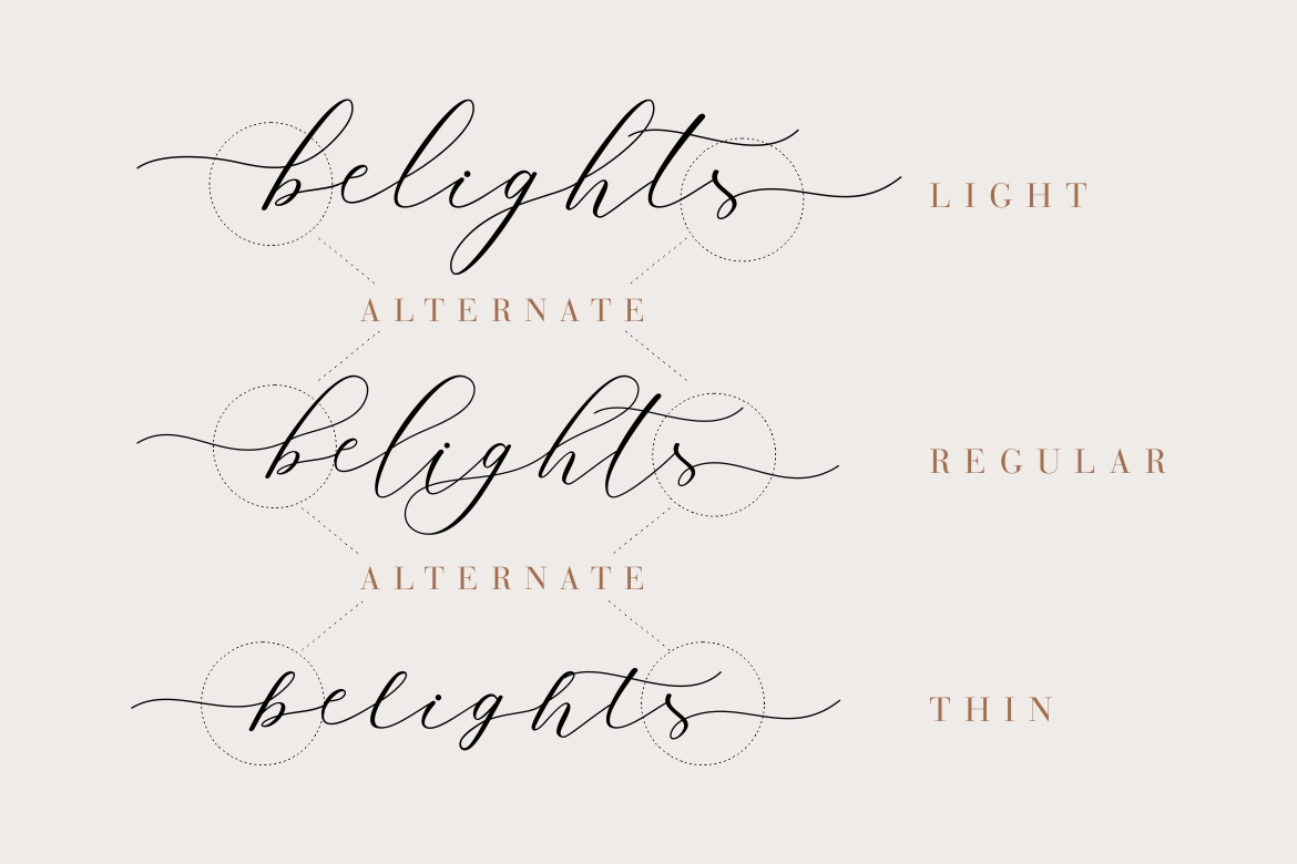 Belights Font