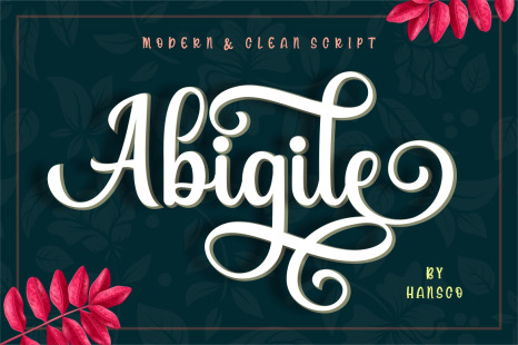 Abigile Font - Modern handwriting