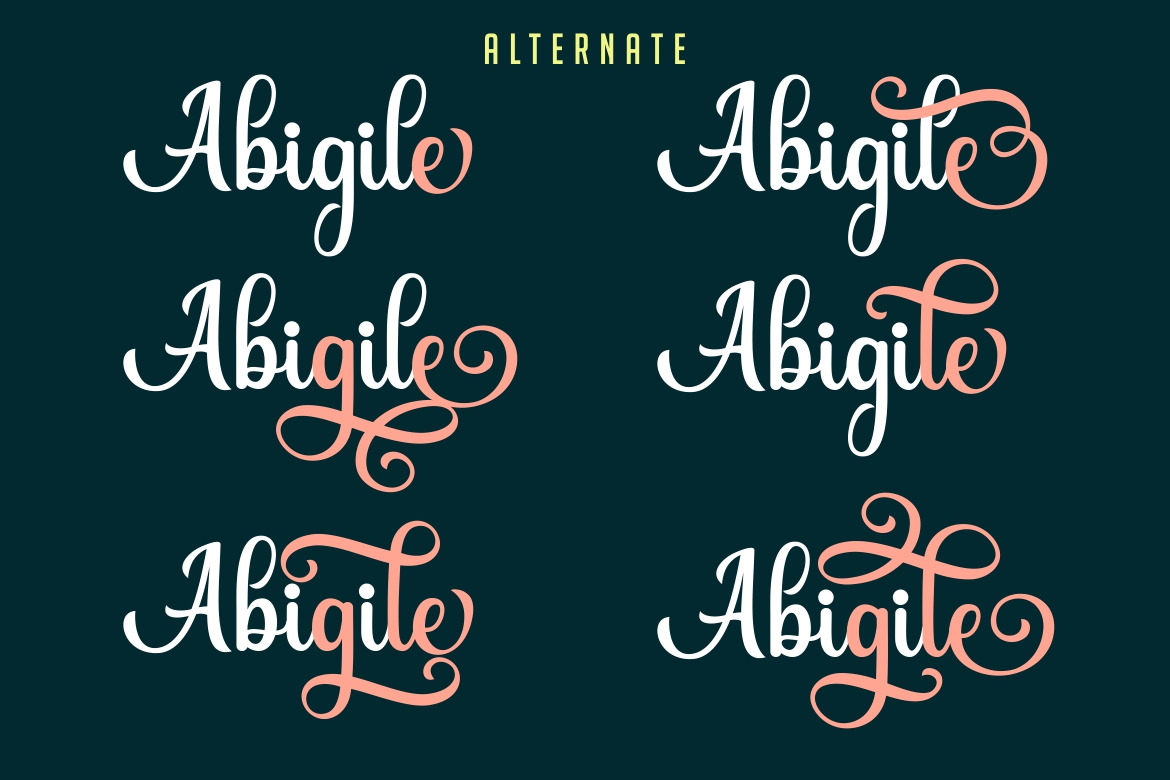 Abigile Font Abigile Font